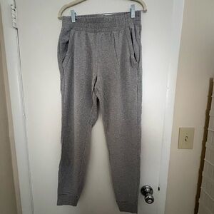 ALO Yoga Gray Heather Relaxed Waistband Joggers